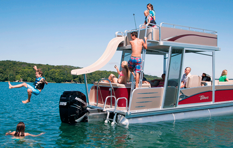 250HP Double Decker Pontoon Boat Rental